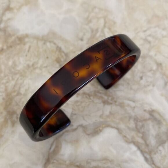 Sacori Faux Tortoise Shell Cuff Bracelet - Picture 1 of 5